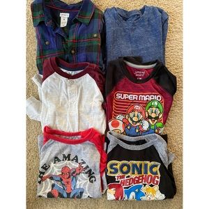 Boys Size 6 Long Sleeve Lot